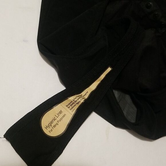 New Popilush Sheer Mesh Shapewear Long Sleeve Thong Bodysuit in Black - Picture 14 of 14